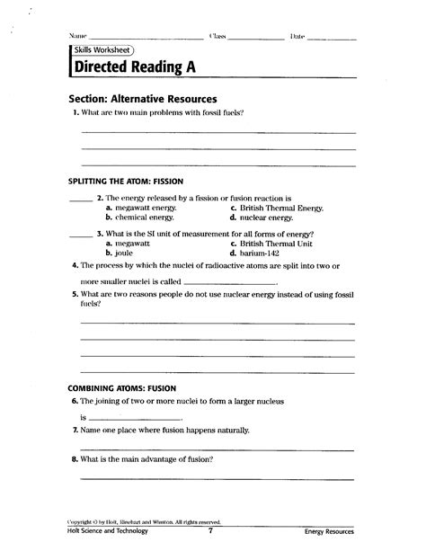 Alternative Resources Worksheet Craig Fisher Library Formative