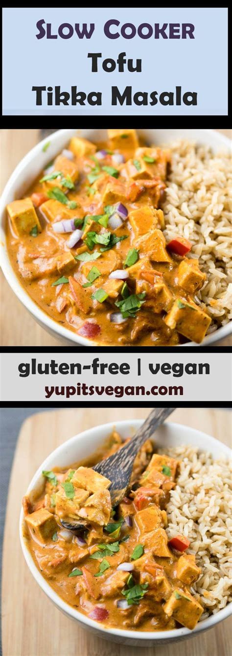 Tofu Tikka Masala Recipe | Dairy-free, Vegan | Slow Cooker Option