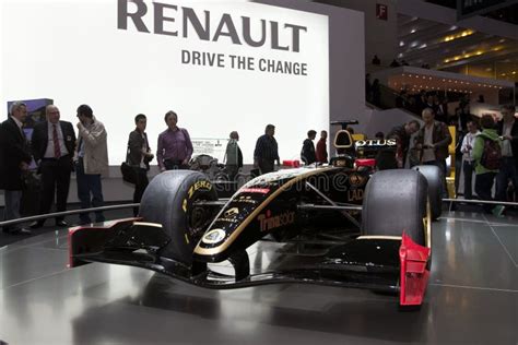 Lotus Renault F Car Geneva Motor Show Editorial Stock Image