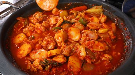 dakgalbi spicy grilled chicken  vegetables recipe  maangchi