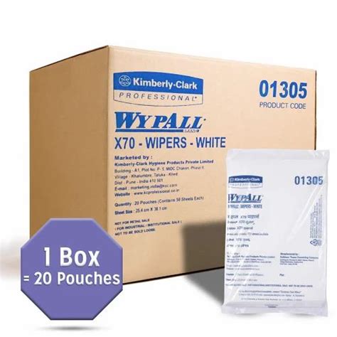 Wypall 01305 X70 Reusable Wiper Sheets, White, For Industrial And ...