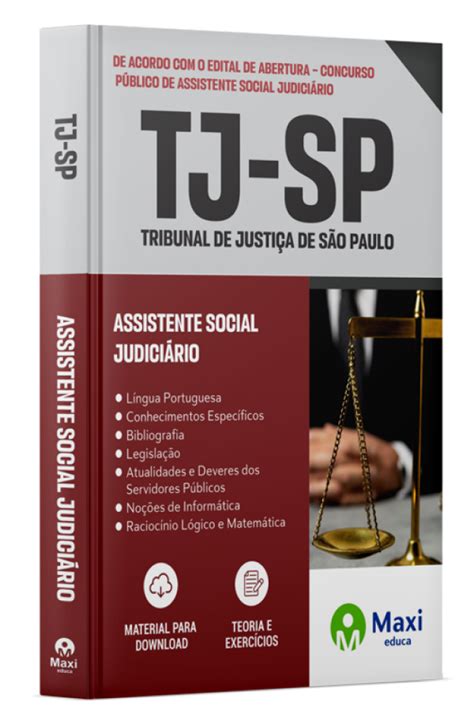 Apostila TJ SP 2023 Assistente Social Judiciário Apostila PDF