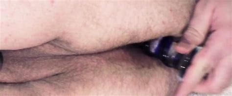 Rip My Black Pantyhose And Fuck My Ass With Glass Dildo