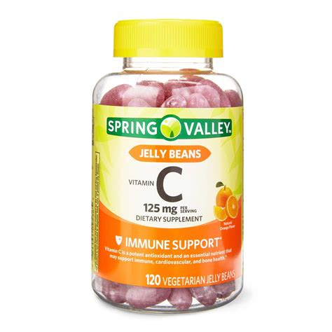 Spring Valley Vitamin C Mg Vegetarian Jelly Beans Supplement