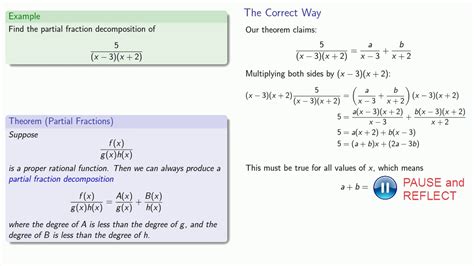 Integration By Partial Fractions Part 1 Youtube