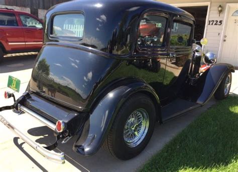 1932 Ford Vicky Victoria Black Purple Street Rod Steel Body Corvette