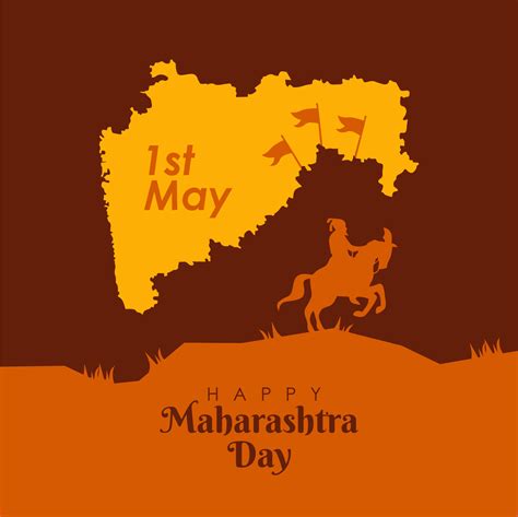 Happy Maharashtra Day Poster Template Vector Stock 22694266 Vector Art