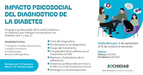 Curso SOCHIDIAB Impacto Psicosocial del Diagnóstico de la Diabetes