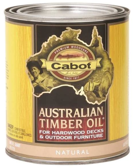 Cabot 3400 Quart Natural Australian Timber Oil Wood Finish at Sutherlands