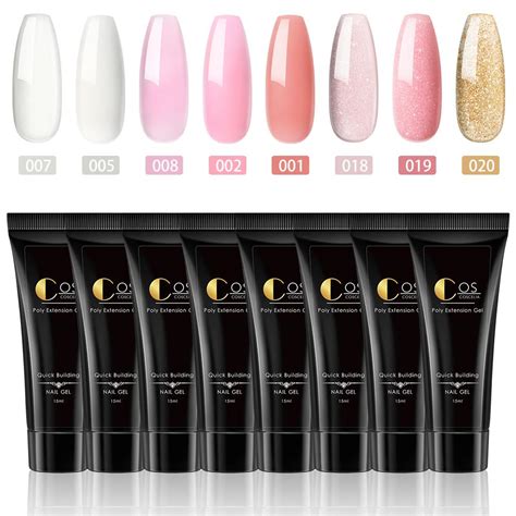 Cheap Coscelia Colors Ml Poly Nail Extension Gel Set Crystal Finger