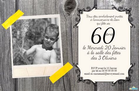 Carte Invitation Gratuite A Imprimer Ans Ans Cartes Et