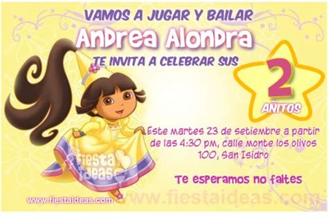 Invitaciones De Dora La Exploradora Para Imprimir