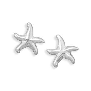 Sterling Silver Dainty Starfish Stud Earrings Amm Joy Jewelers