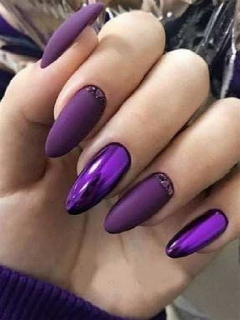 Nail Design Unhas Roxas Unhas Lindas Unhas Decoradas Unhas Alongadas Dark Purple Nails