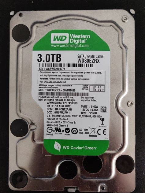 Western Digital Green Tb Wd Ezrx Mb Acheter Sur Ricardo