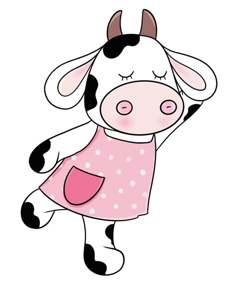 Cute Cow Cartoon Clipart 9349864 PNG