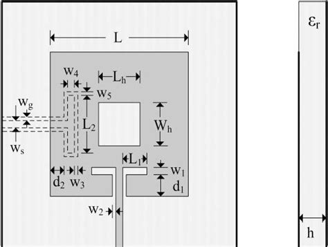 Table From A Novel Bandpass Filter Using A Dual Mode Square Patch