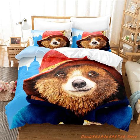 Conjunto De Cama Paddington Para Adultos E Crian As Capa De Edred O Len