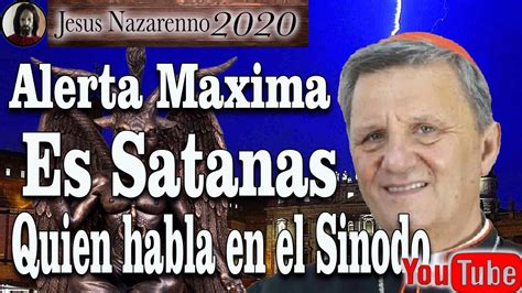 CUIDADO CON LO QUE ESCUCHAS ES SATANAS QUIEN ESTA HABLANDO EN EL SINODO