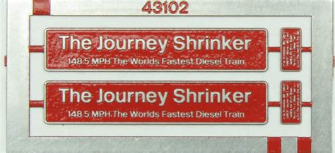 Nameplates Class 43 Hst Oo Gauge Rainbow Railways