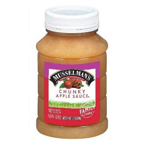 Musselman S Naturally Cm31 Fat Free Chunky Applesauce 24 Oz