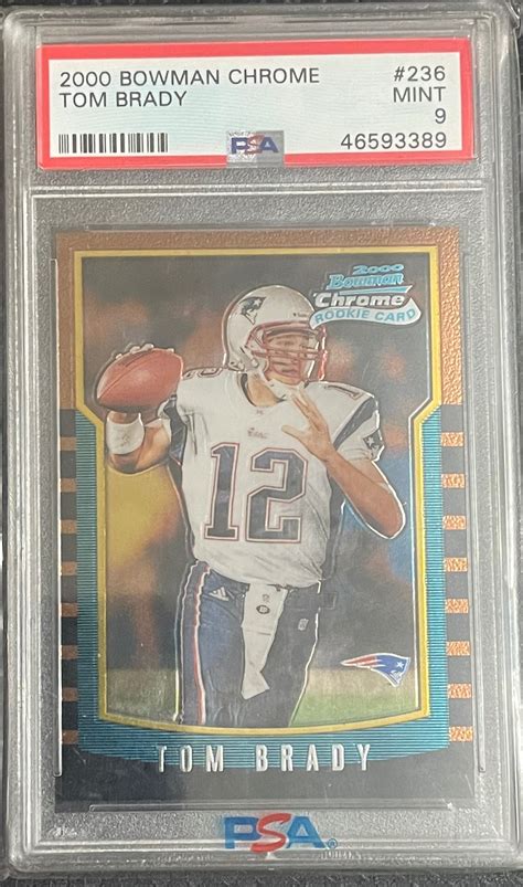 2000 Bowman Chrome Tom Brady 236 Rookie Card RC PSA 9 MySlabs