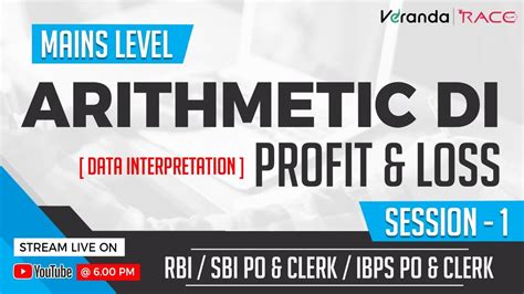 06 00 PM Arithmetic Data Interpretation Profit Loss Mains Level