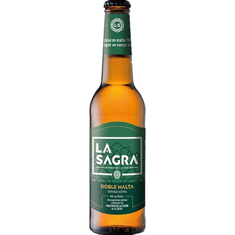 La Sagra Cerveza Rubia Extra Doble Malta Artesana De Toledo Botella Cl