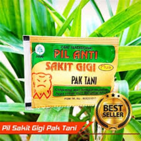 Jual OBAT HERBAL PIL ANTI SAKIT GIGI PAK TANI ORIGINAL Shopee Indonesia