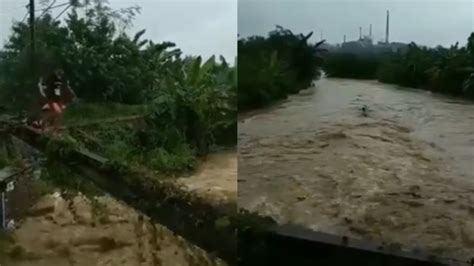 Sungai Meluap Pemuda Ini Malah Sengaja Lompat Hingga Hanyut Terbawa