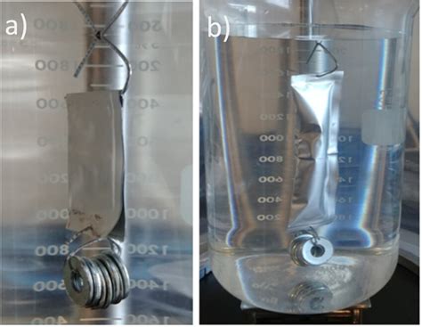 A Unreacted Pouch Bag With Koh And Siox Materials Separated B Download Scientific Diagram