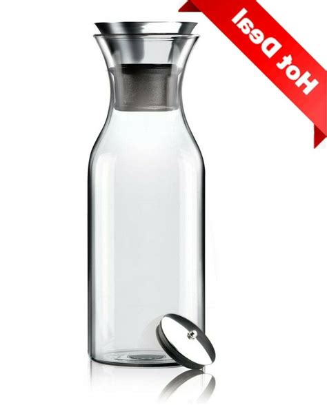 35 Oz Glass Carafe/Ice Tea Maker w/ Stainless