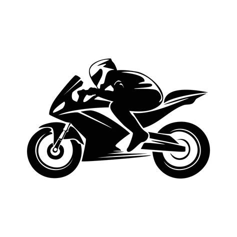 Moto Silhouette Conception Vite Motard Signe Et Symbole Sport Moto