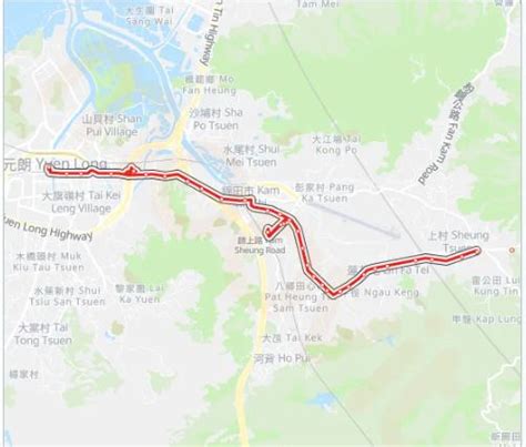 New Territories Bus Route Line No 64K Runs From Sheung Tsuen