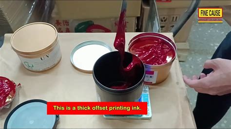 Mixing Of Offset Printing Ink Finecause Youtube