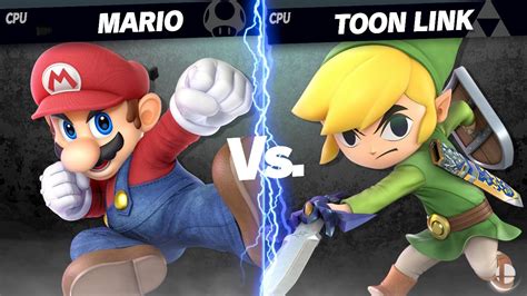 1 On 1 Mario Vs Toon Link Youtube