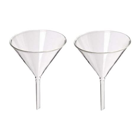 Borosilicate Glass Long Stem Glass Funnel Capacity 50mm 150mm For Chemical Laboratory At Best