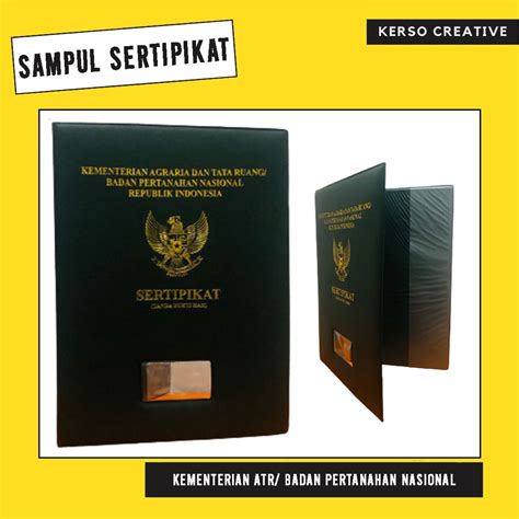 Jual Map Sampul Sertipikat Tanah Atrbpn Sampul Sertifikat Tanah Pertanahan Shopee Indonesia