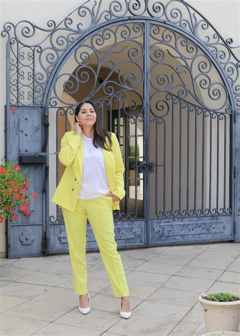 Yellow Powersuit - The It Color of Spring! - Lil bits of Chic