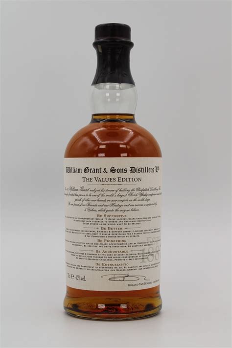 William Grant Sons The Values Edition Auction Highland Whisky