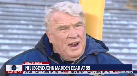 Nfl Legend John Madden Dead At 85 Livenow From Fox Youtube