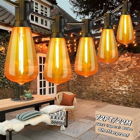 Outdoor String Lights Ft Garden Festoon Light Mains Powered With