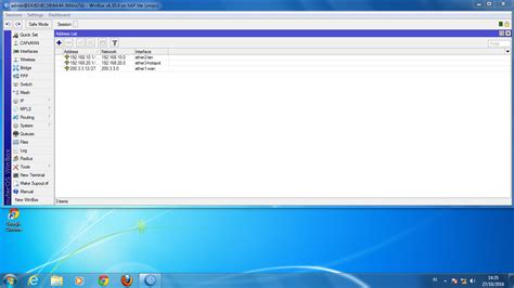 Konfigurasi Pada Mikrotik Setting Mikrotik Via Winbox