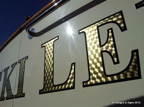 Gold Leaf Boat Lettering Vicki Lee Designs And Signs Painted Signs