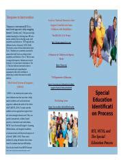 Rti Mtss And Special Education Process Brochure Tia Docx Response