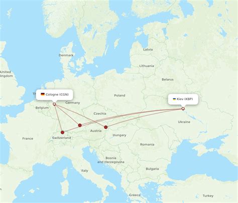 Flights From Cologne To Kiev Kyiv CGN To KBP Flight Routes