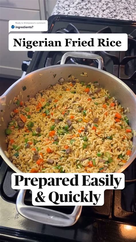 How To Make Nigerian Fried Rice Healthy Recipes Easy Snacks African