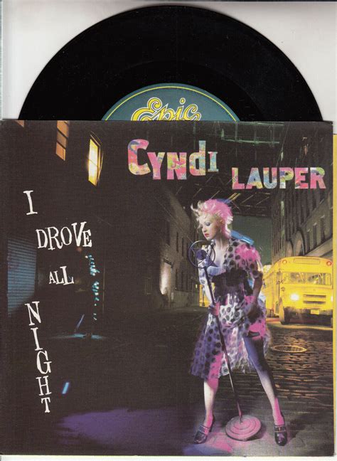 Cyndi Lauper I Drove All Night Picture Sleeve Rpm Record Juke