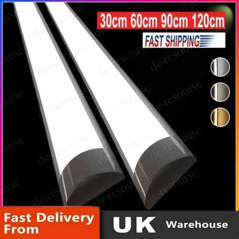 Ft Led Strip Lights Batten Tube Light Office Shop Garage Ceiling Lamp