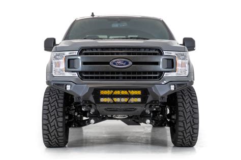 Add Honeybadger Front Bumper With Top Hoop For 2021 Ford F 150